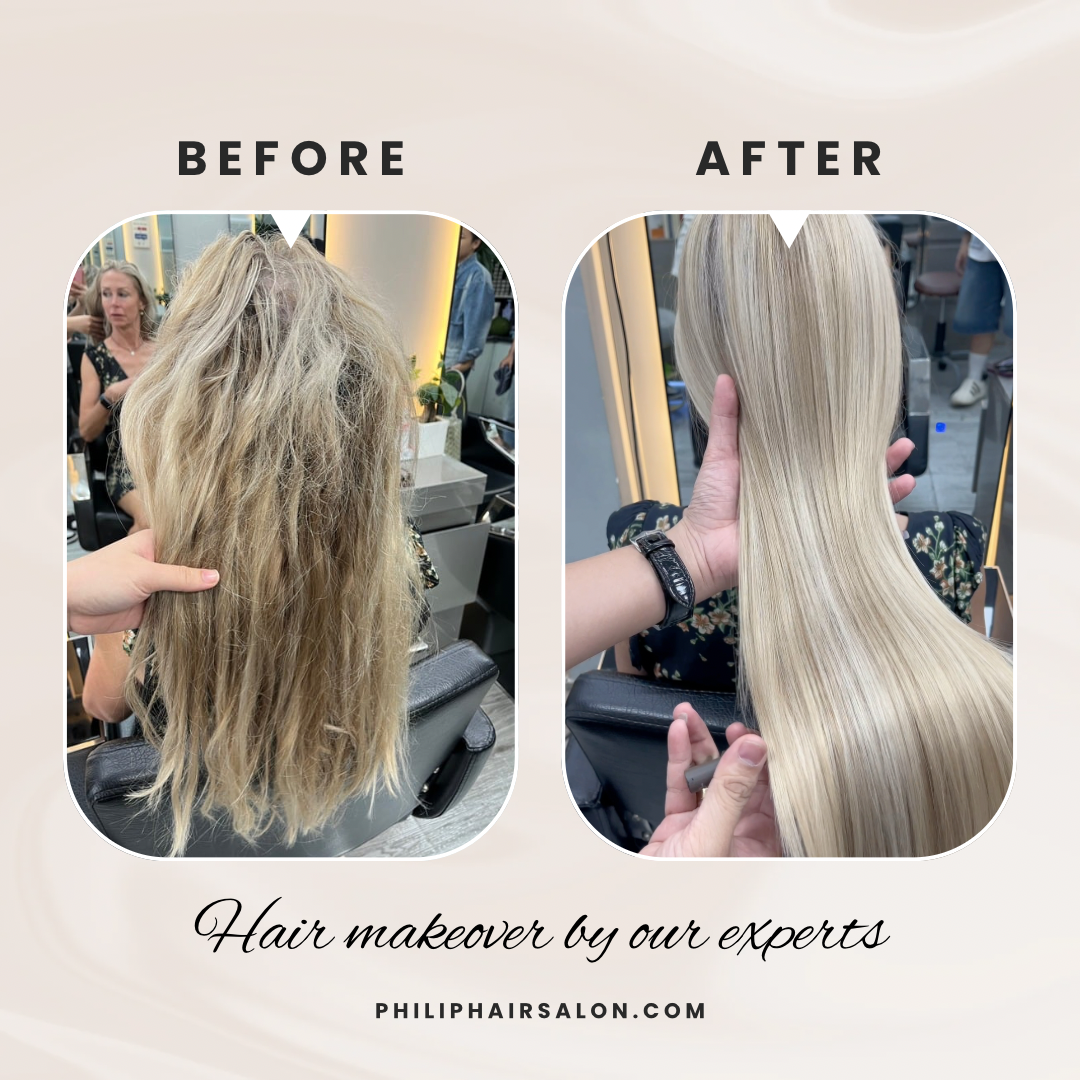 Phục hồi tóc hư tổn quận 3 tại Salon Philip
