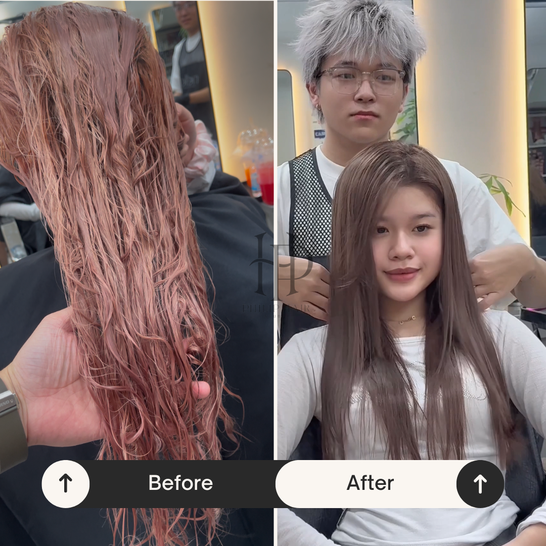 phục hồi tóc hư tổn quận 3 tại salon philip