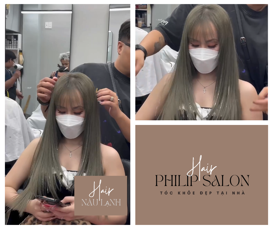 nhuộm tóc công nghệ phục hồi Quận 3 tại Salon Philip