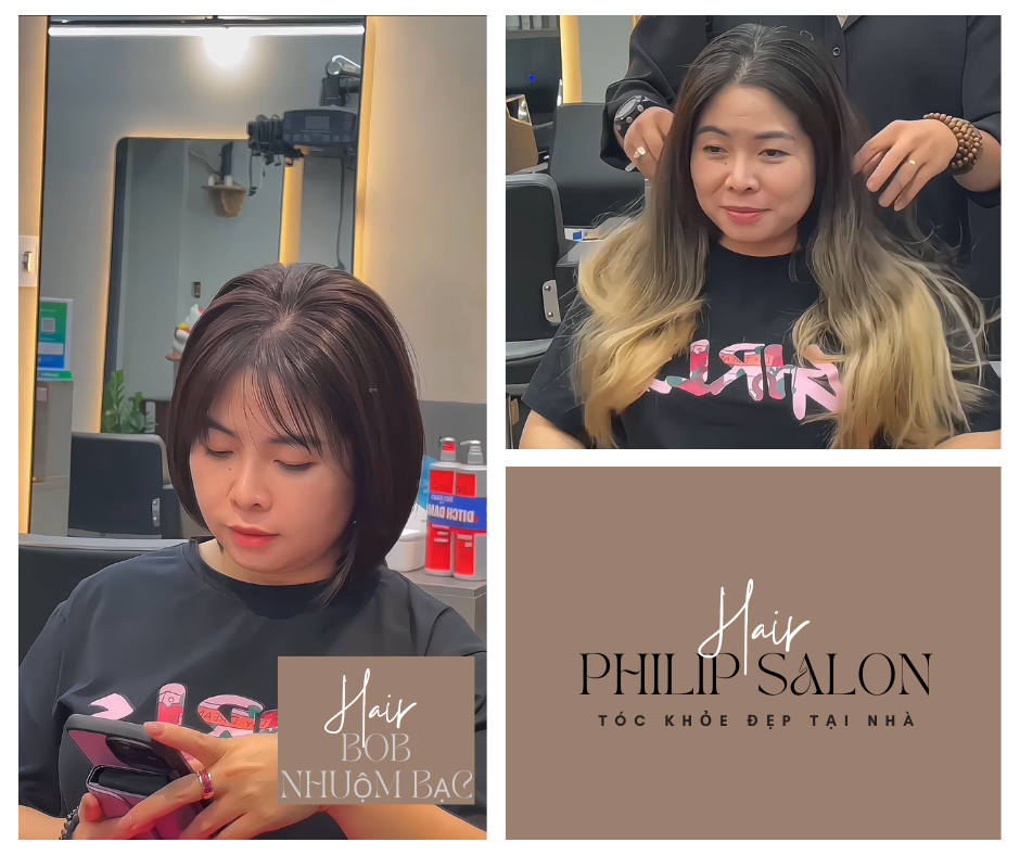 salon nhuộm tóc hư tổn Quận 3 tại Salon Philip